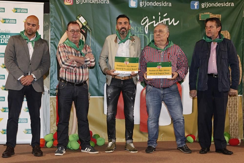 Gala de entrega de premios de "Gijón de sidra" en el Llagar de Castiello