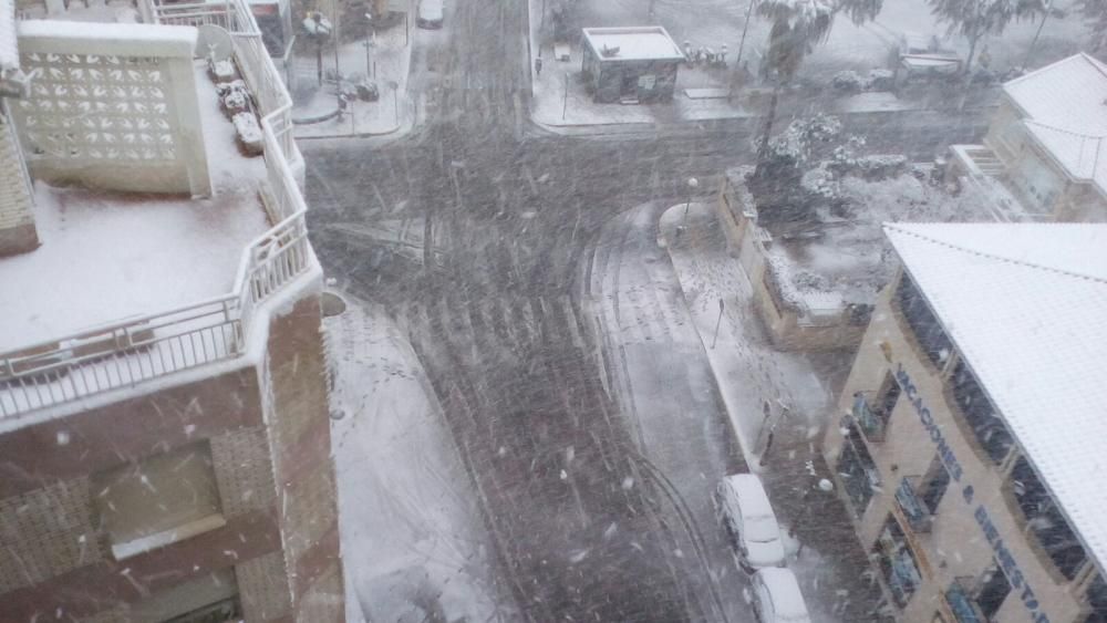 La nieve llega a Dénia