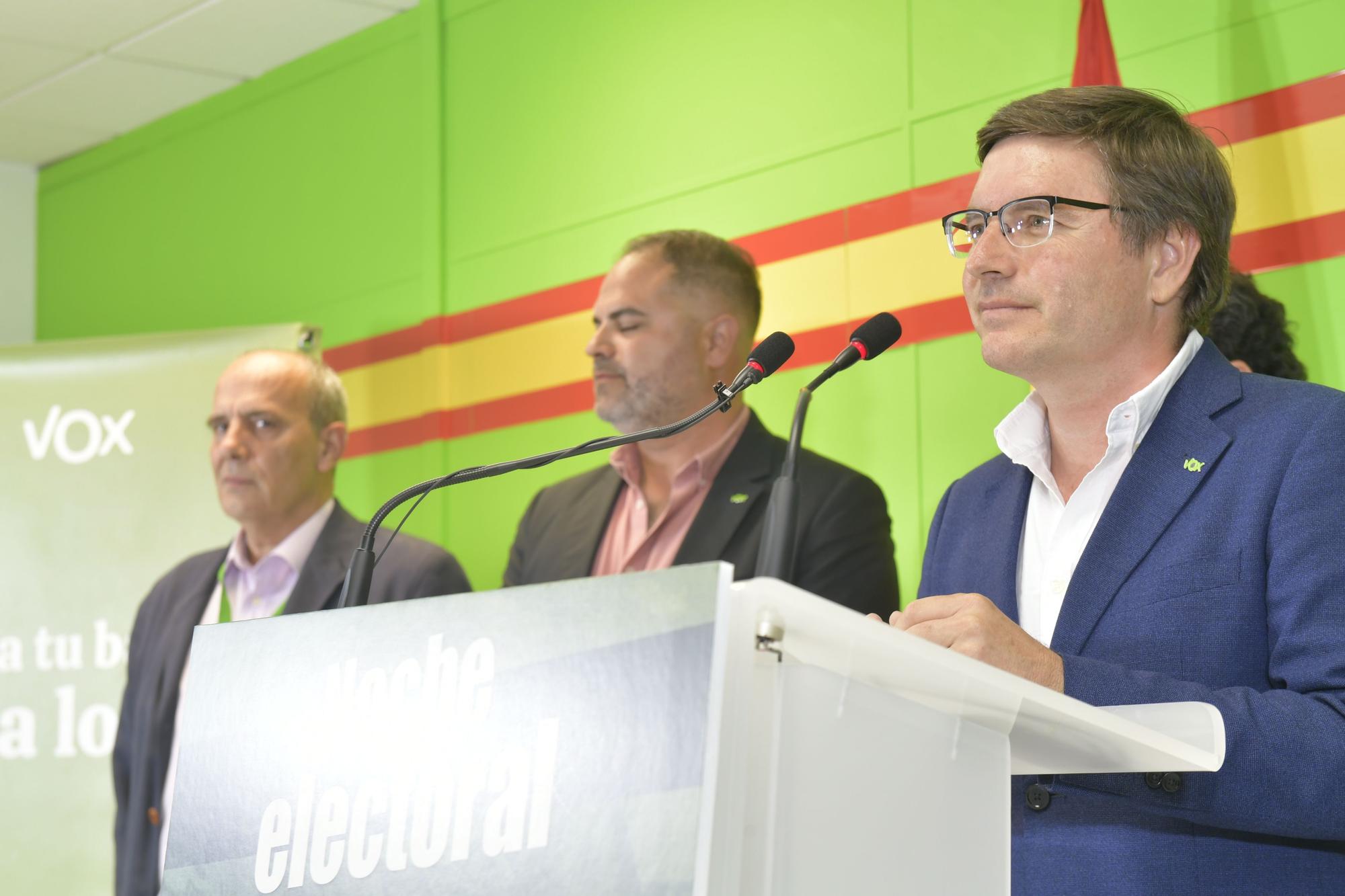 Noche electoral en la sede de Vox