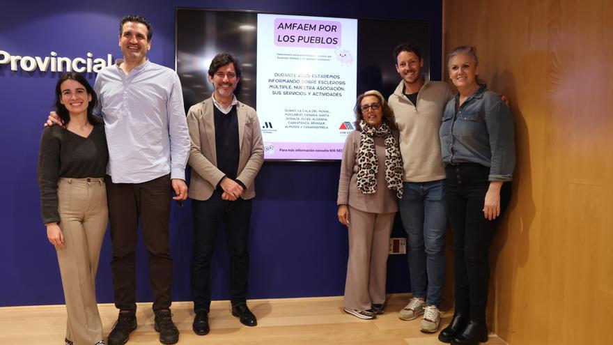 La Diputación de Málaga financia un proyecto de la Asociación Malagueña de Familiares y Afectados de Esclerosis Múltiple (Amfaem) para intervención sociocomunitaria dirigida a personas afectadas por esclerosis múltilple y a sus cuidadores