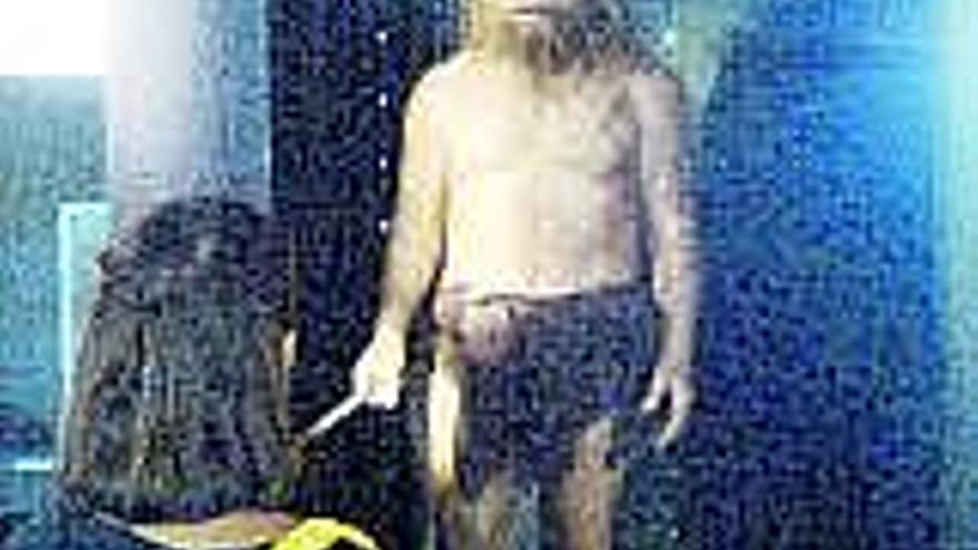 Figura del Homo Neanderthal.