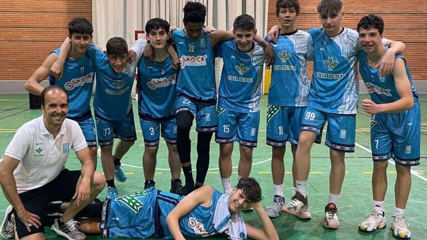 El equipo infantil del CB Zamora que lucha por el título regional. | CBZ