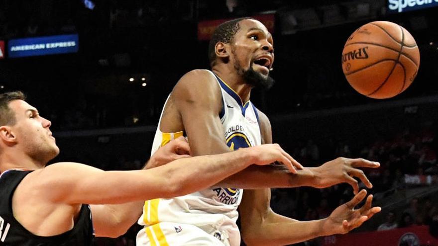 Kevin Durant, durante el partido Clippers-Warriors.