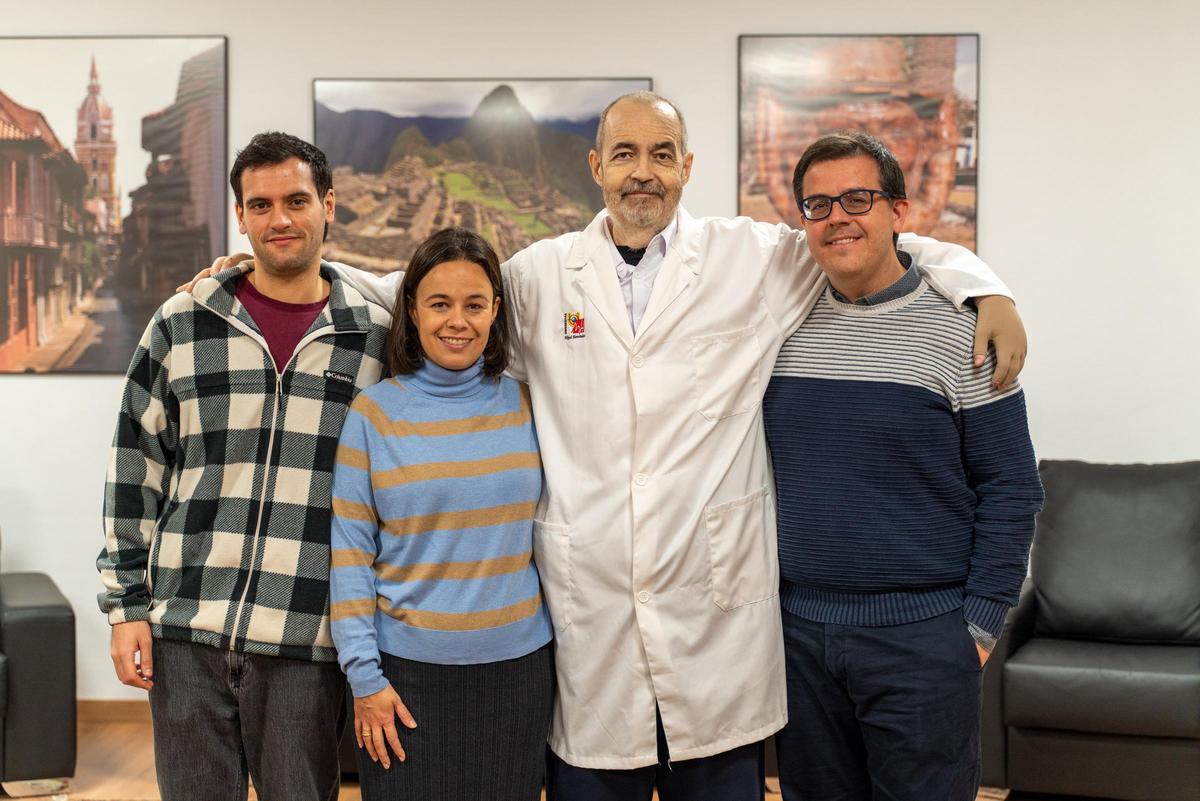 Los investigadores del Instituto de Neurociencias que han participado en el estudio sobre alcoholismo