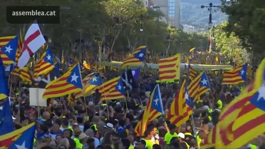 El independentismo clama por el 1-O en la Diada