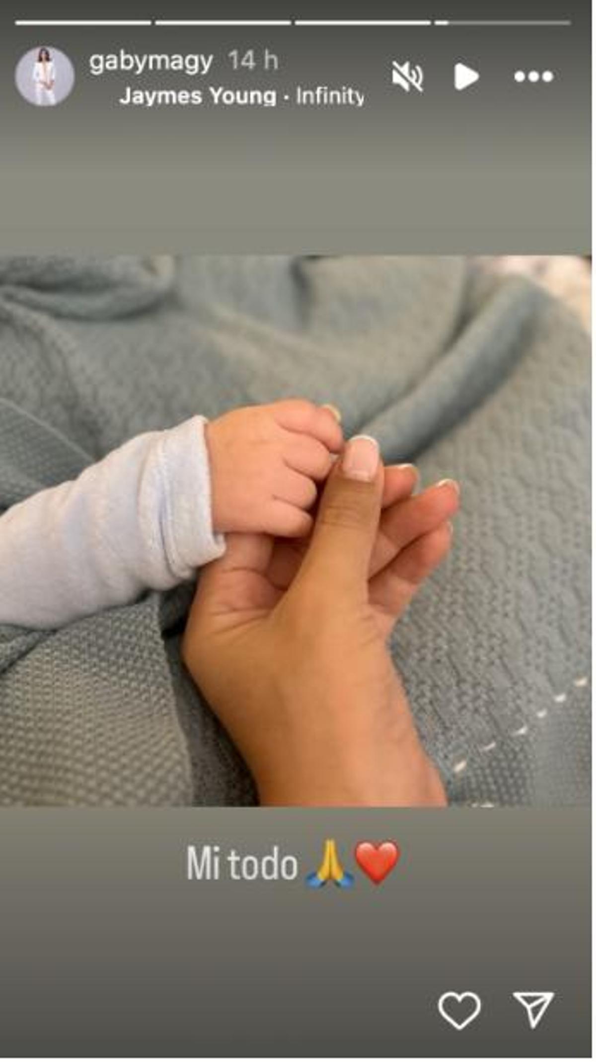 Gabriela Guillén comparte la primera imagen de su hijo