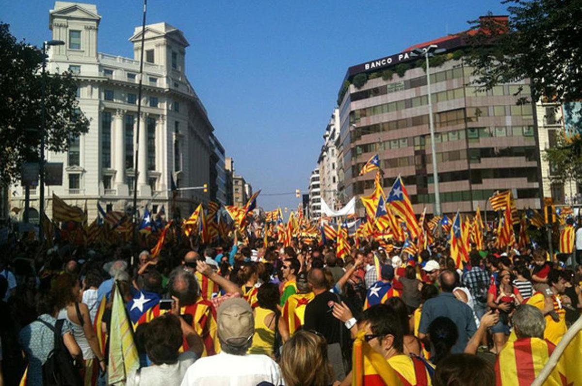 @XavierColomer: I això és Aragó amb Passeig de Gràcia, encara falta una hora.