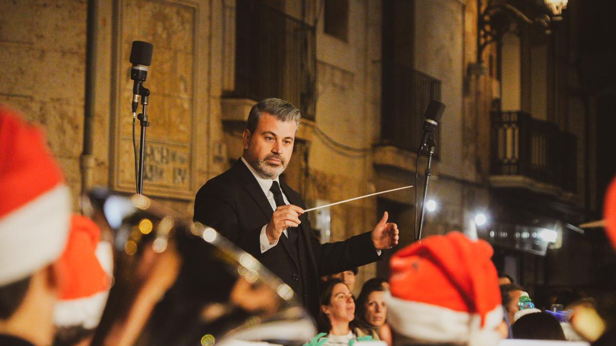 Moments del concert nadalenc a València.