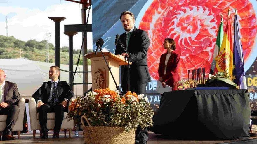 Abel Bautista reivindica el ibérico extremeño en Jerez de los Caballeros (Badajoz)