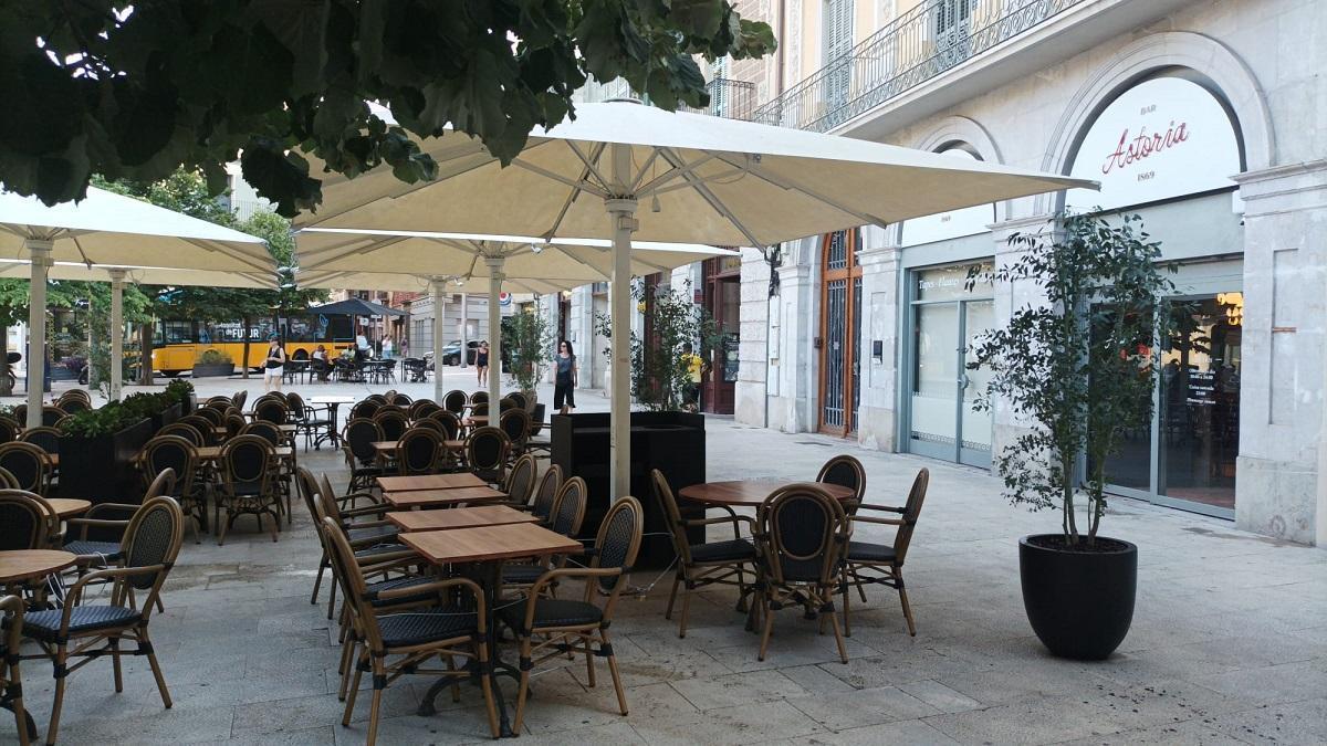 L'establiment de la Rambla, aquest dijous, preparat per a l'obertura