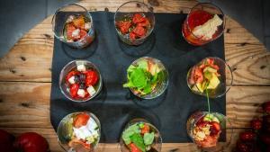 Varios ejemplos de formas de consumir el tomate, propuestos por la chef Carme Ruscalleda