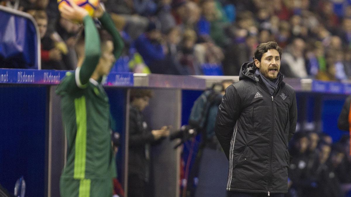 Víctor, durante un partido reciente del Betis.