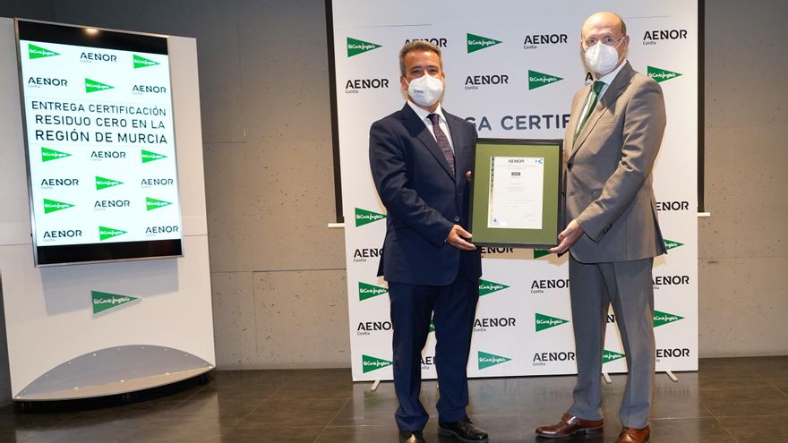 El Corte Inglés consigue la certificación AENOR de &#039;Residuo Cero&#039; para todos sus centros de la Región