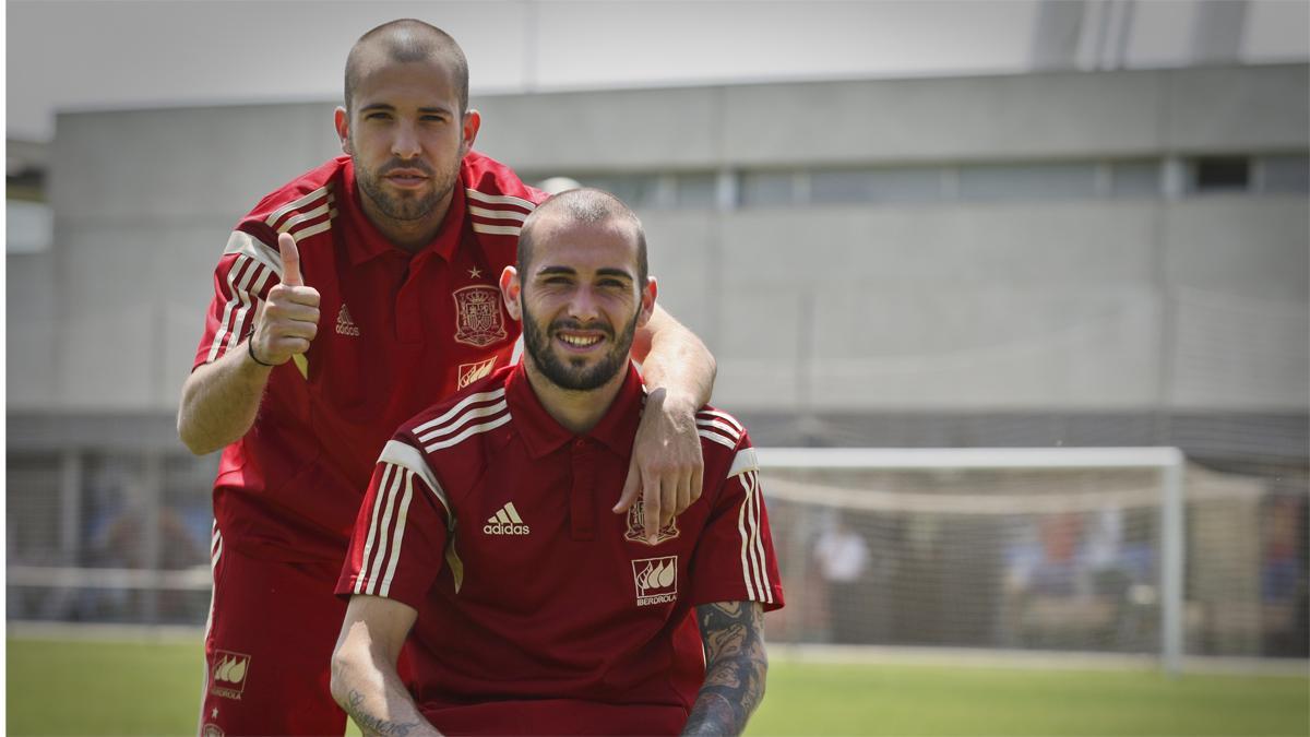 Jordi Alba y Aleix Vidal se reencontraron en la selección en 2015