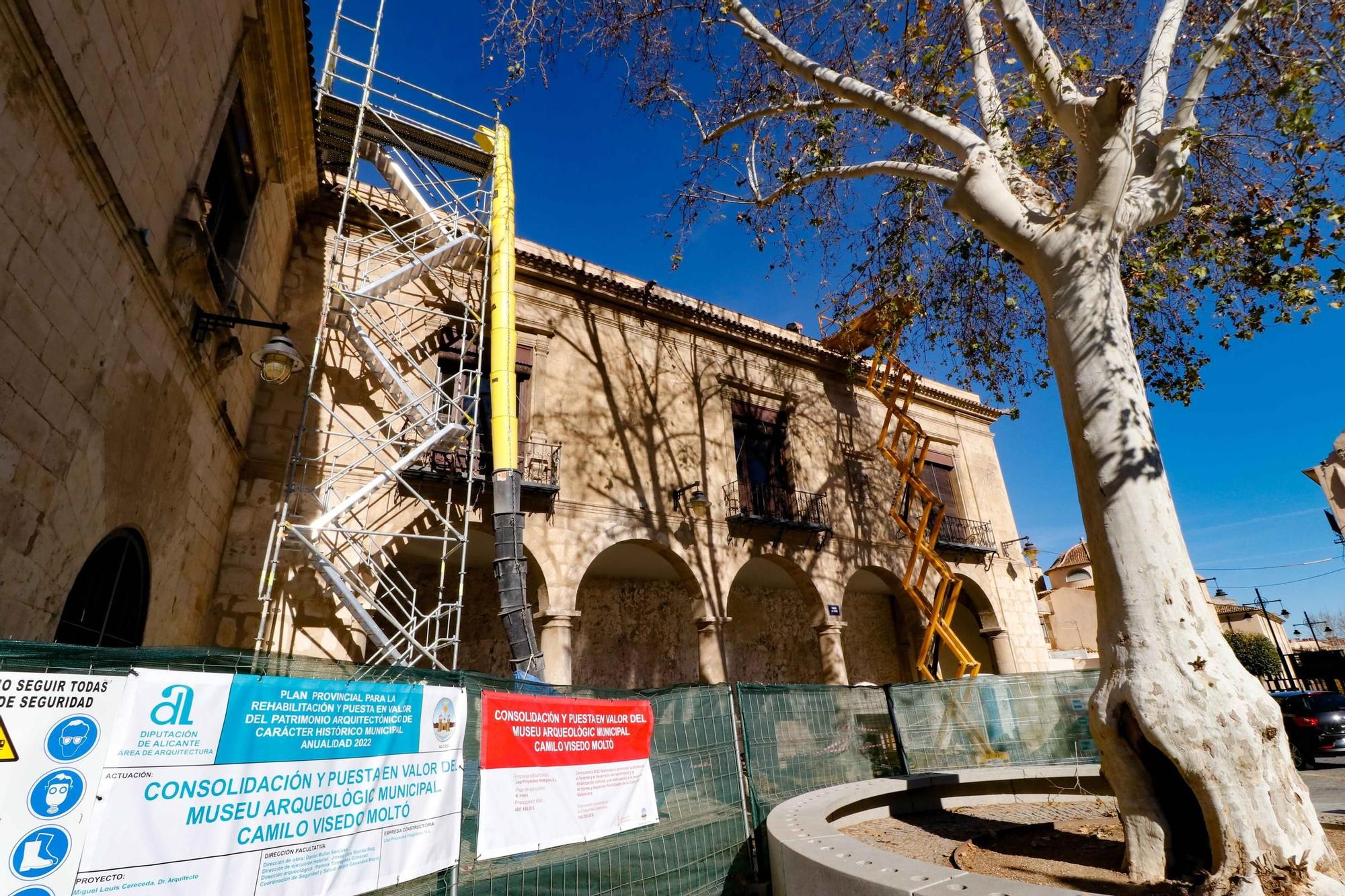 Obras en el Museo Arqueológico Camil Visedo de Alcoy