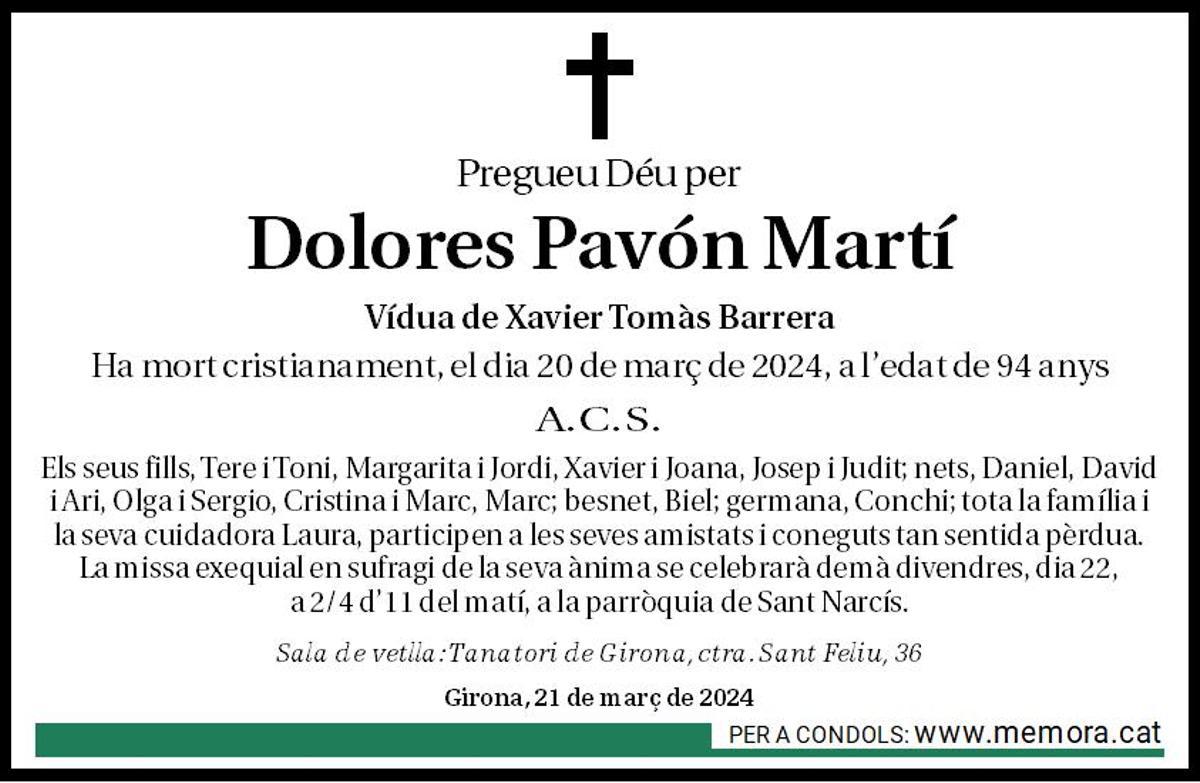 Dolores Pavón Martí