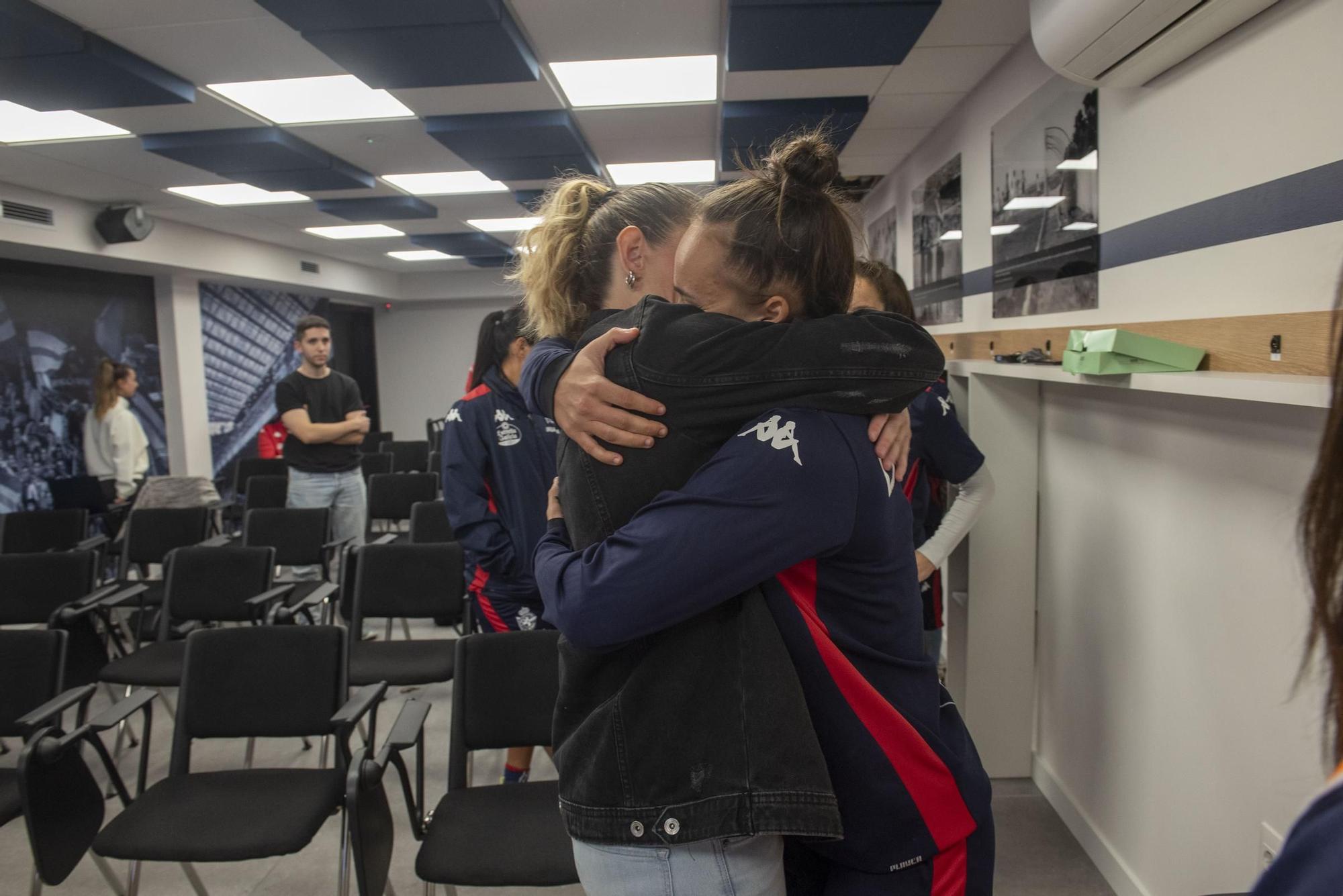 Despedida de Irene Ferreras como entrenadora del Deportivo