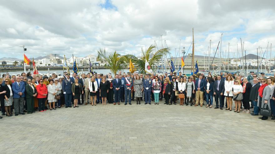 Arrecife acoge con éxito de participantes un acto de Jura de Bandera Civil