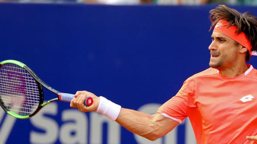 David Ferrer, en su partido ante Albert Ramos.