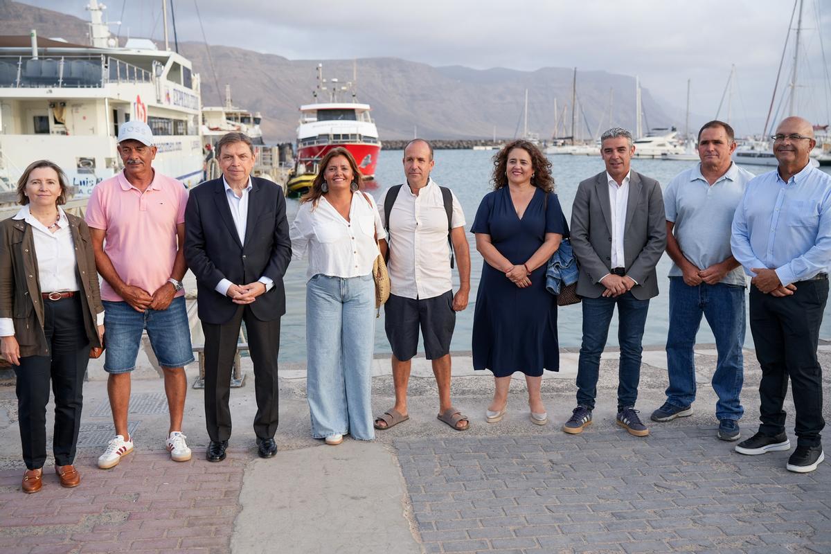 Visita del ministro de Agricultura, Pesca y Alimentación, Luis Planas, a La Graciosa