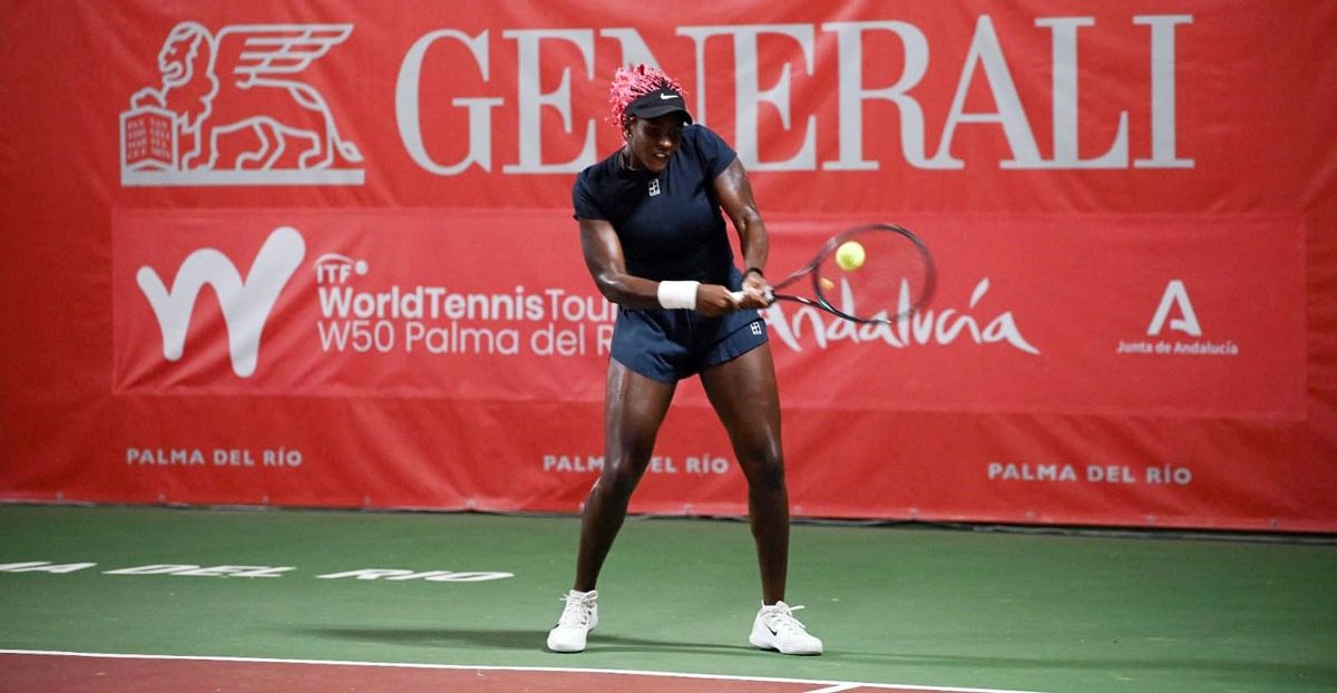 Clervi Ngounoue, en su choque de semifinales.