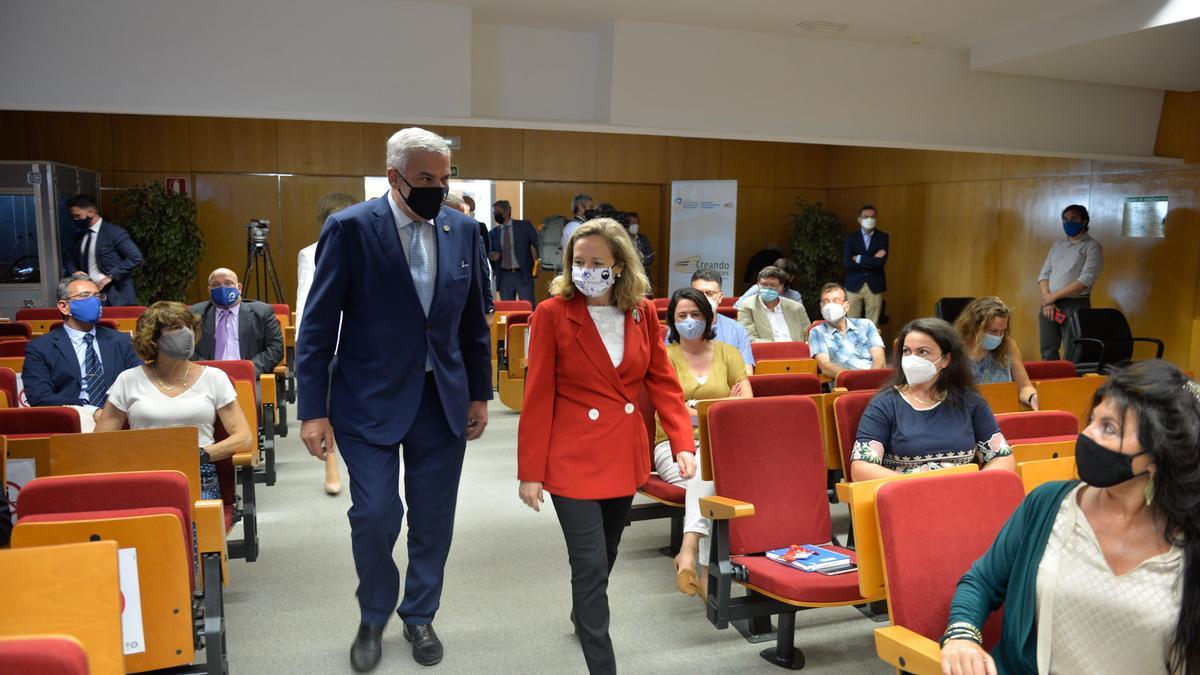 La ministra Nadia Calviño visita el Parque Científico Tecnológico de la ULPGC