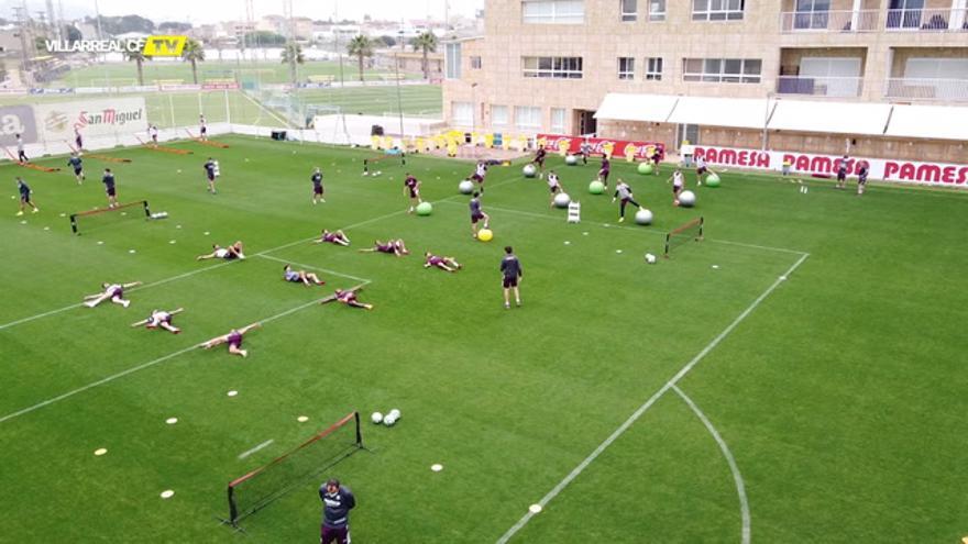 Entrenamiento del Villarreal 1 junio