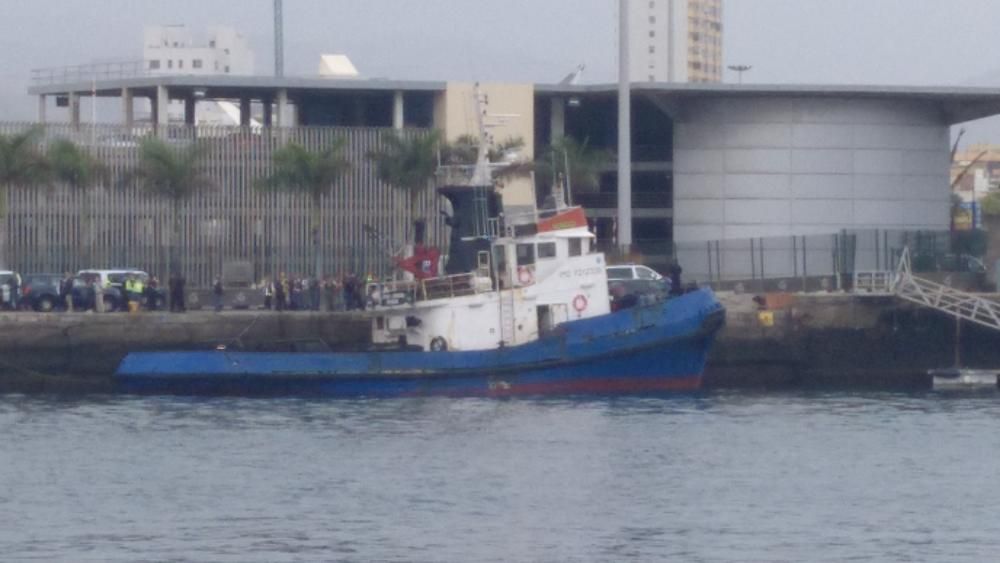 Llega a la capital grancanaria el barco de la droga de Manuel Charlin