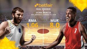 Real Madrid vs. UCAM Murcia: horario, TV, estadísticas, clasificación y pronósticos ACB