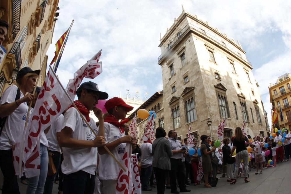 Manifestación de la concertada en Valencia