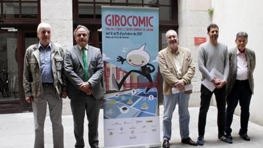 Els organitzadors: D&#039;esquerra a dreta, Josep M. Matamala, Carles Ribas, Alejandro Martínez; Aleix Freire i Guillem Terribas.