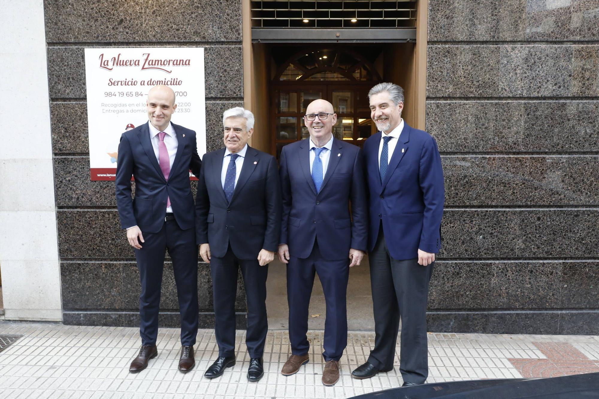 La visita del presidente de la Federación Española de Fútbol, Pedro Rocha, a Asturias, en imágenes