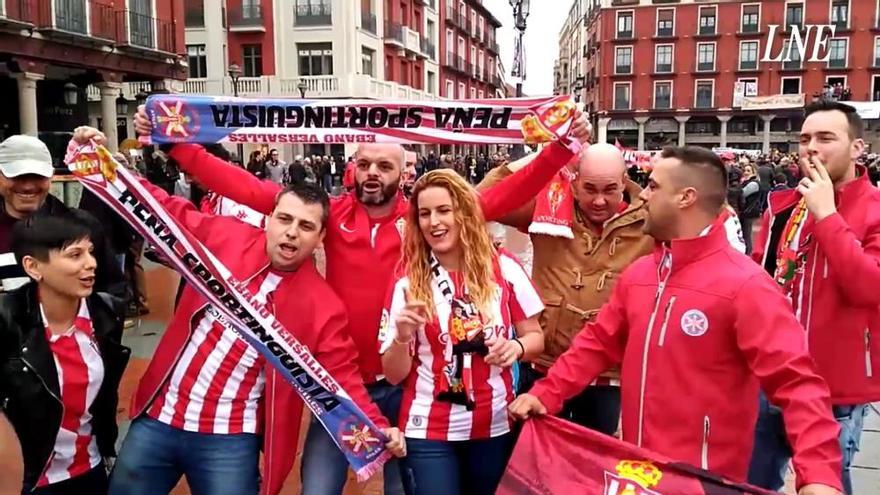 "La Mareona" del Sporting toma Valladolid