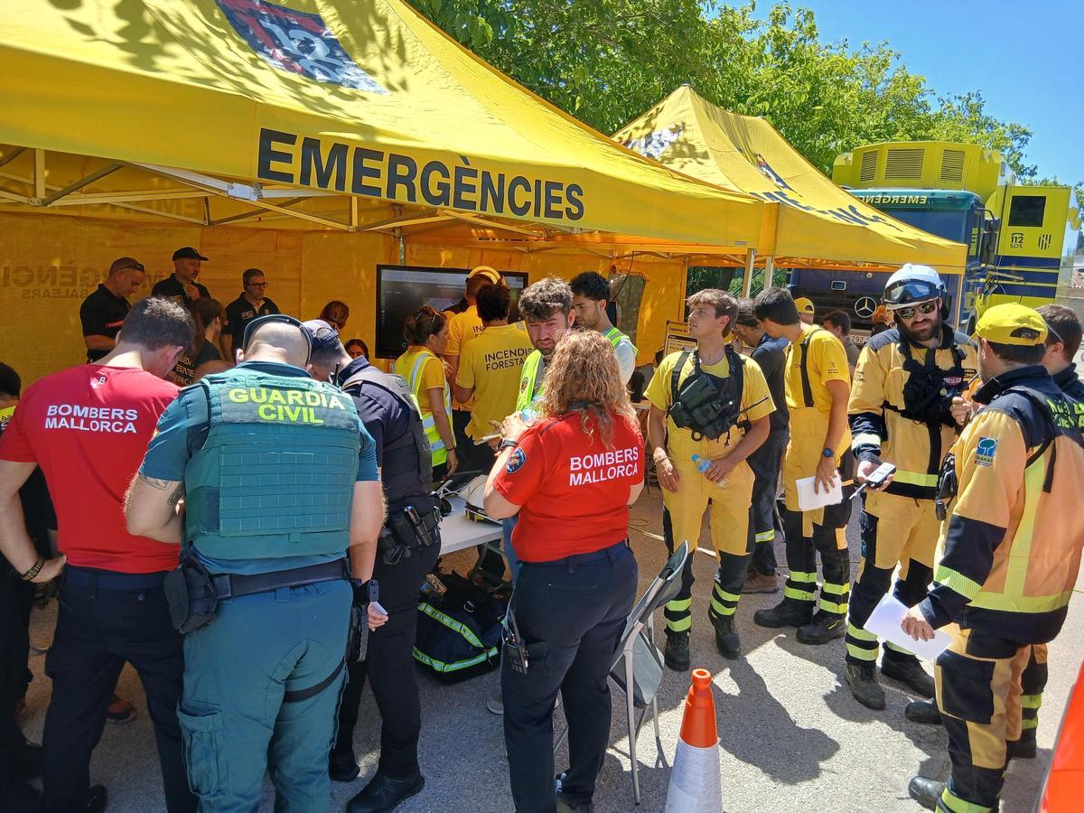 FOTOS | El gran simulacro de incendio forestal en Andratx, en imágenes
