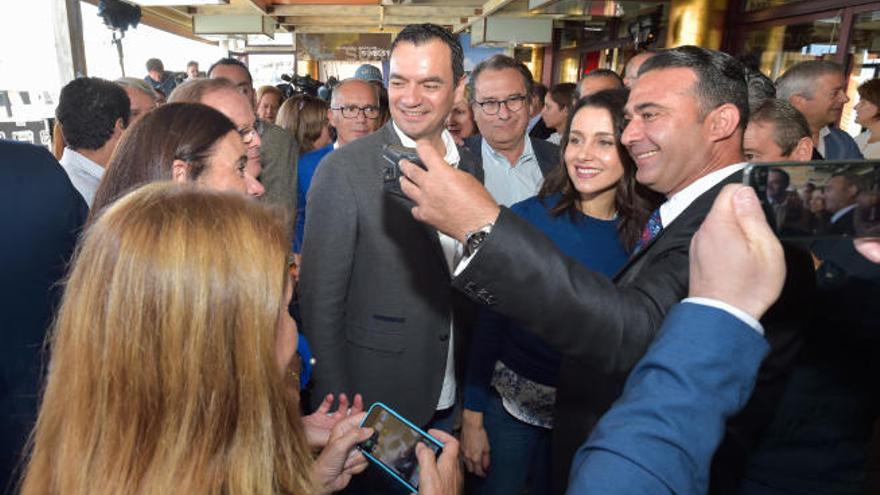 Acto de Inés Arrimadas en la capital grancanaria en las últimas elecciones generales.