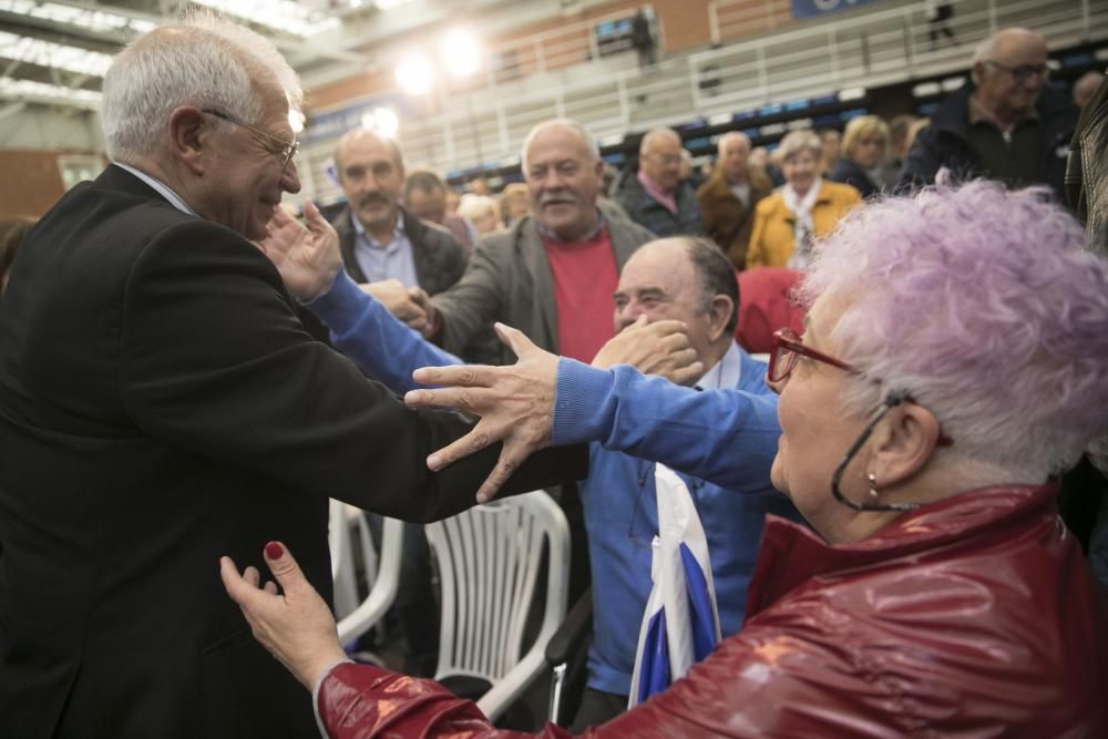 Mitin de Borrell y Barbón en Oviedo