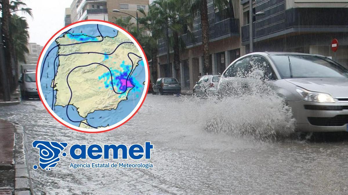 Las alertas de la AEMET en España.