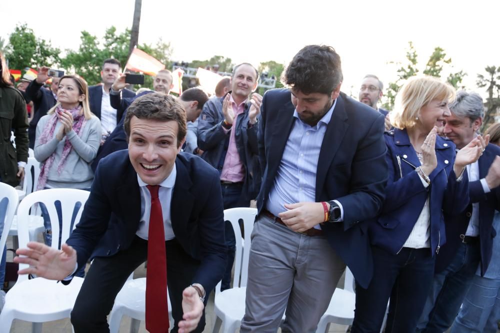 Pablo Casado visita Murcia un día antes del cierre de campaña