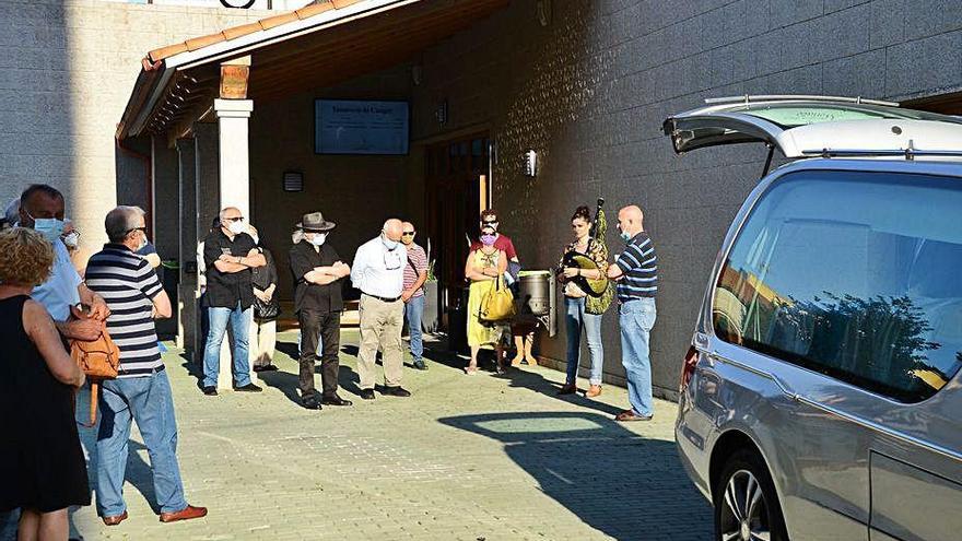 Actos de despedida a Antonio Nores, previos a su entierro.