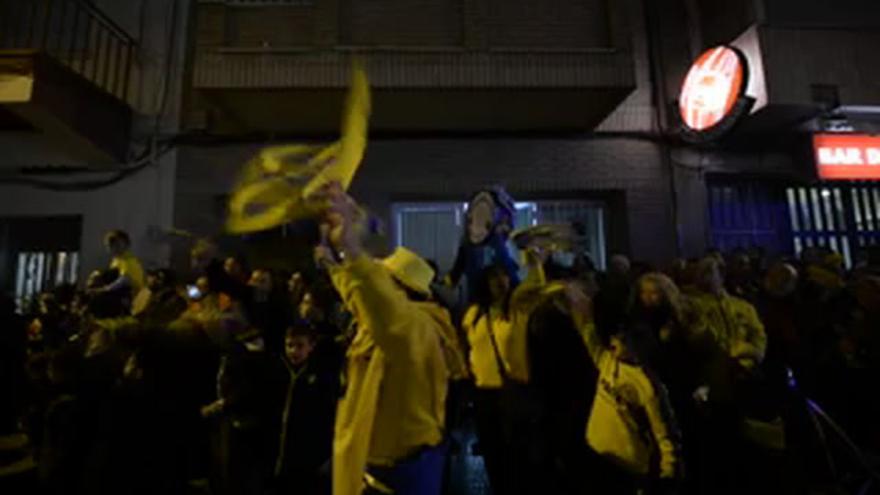 Llegada al estadio Villarreal CF