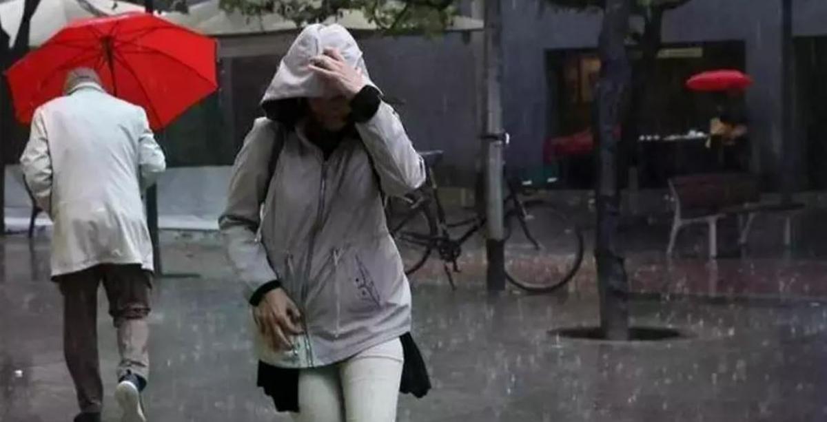 Lluvias en Ibiza en una imagen de archivo.