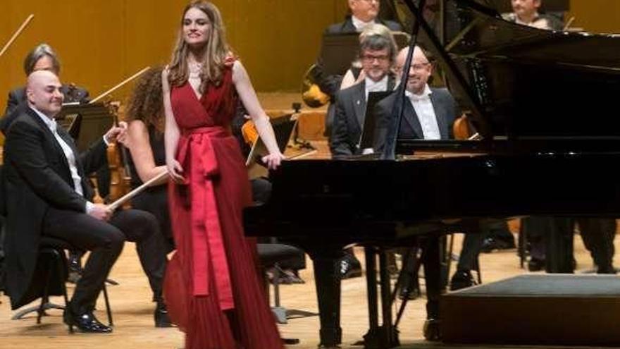 Isabel Pérez Dobarro, durante un concierto. // FdV