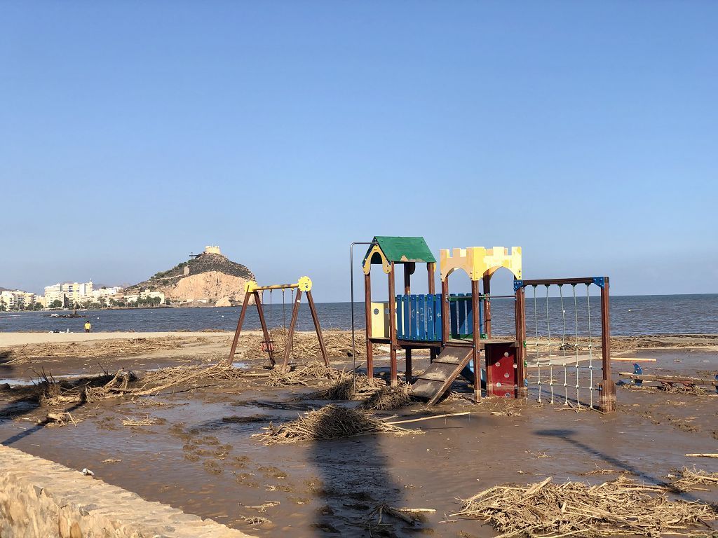 Estas son las imágenes que deja la DANA a su paso por Águilas