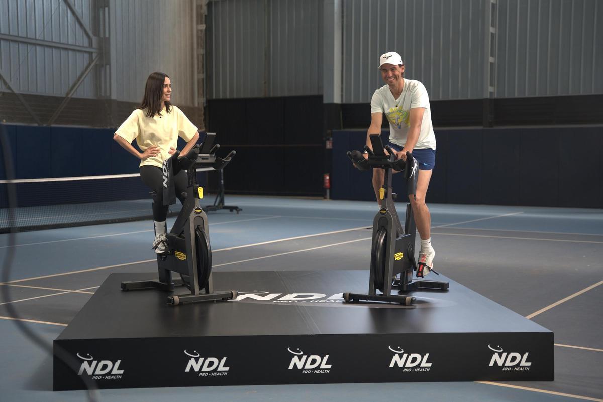 Alba Lago y Rafa Nadal.