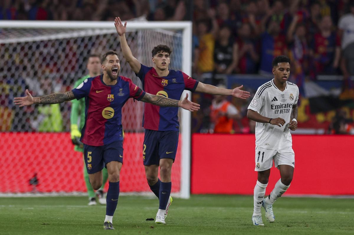 Íñigo Martínez, durante la final