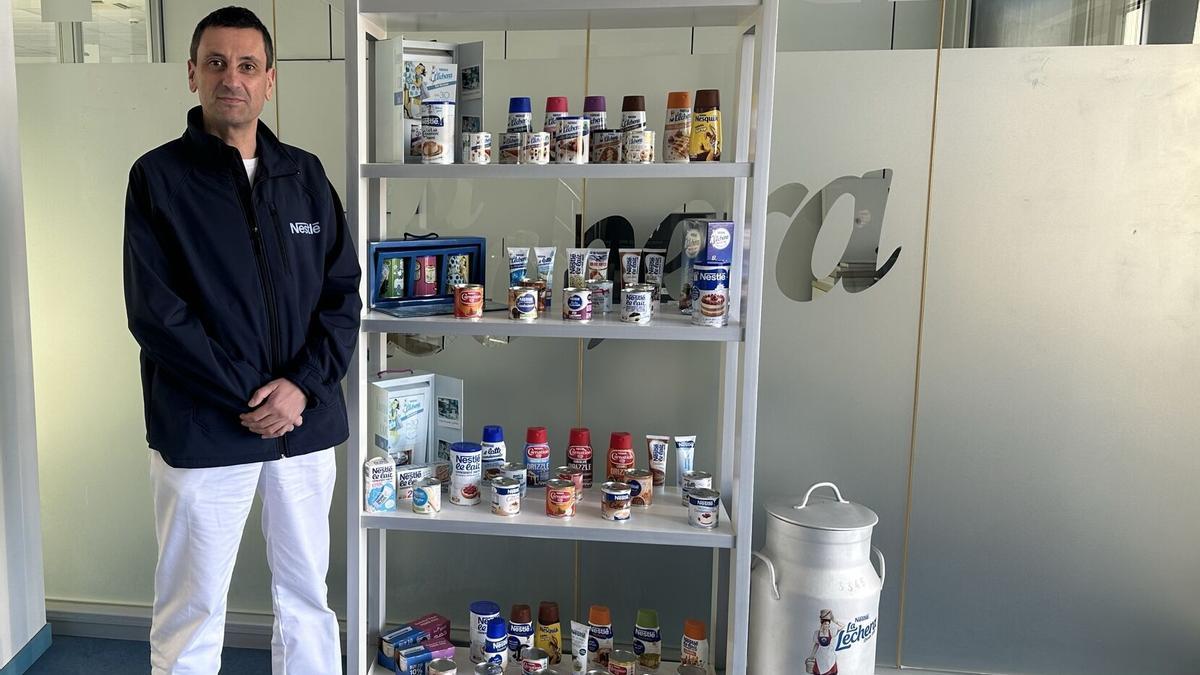 Damián Fernández Anca, nuevo director de la planta de Nestlé en Pontecesures.
