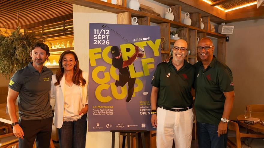 La FORTY Golf Cup III vuelve a Alicante con novedades: se traslada a La Marquesa y "ficha" a Juan Carlos Ferrero