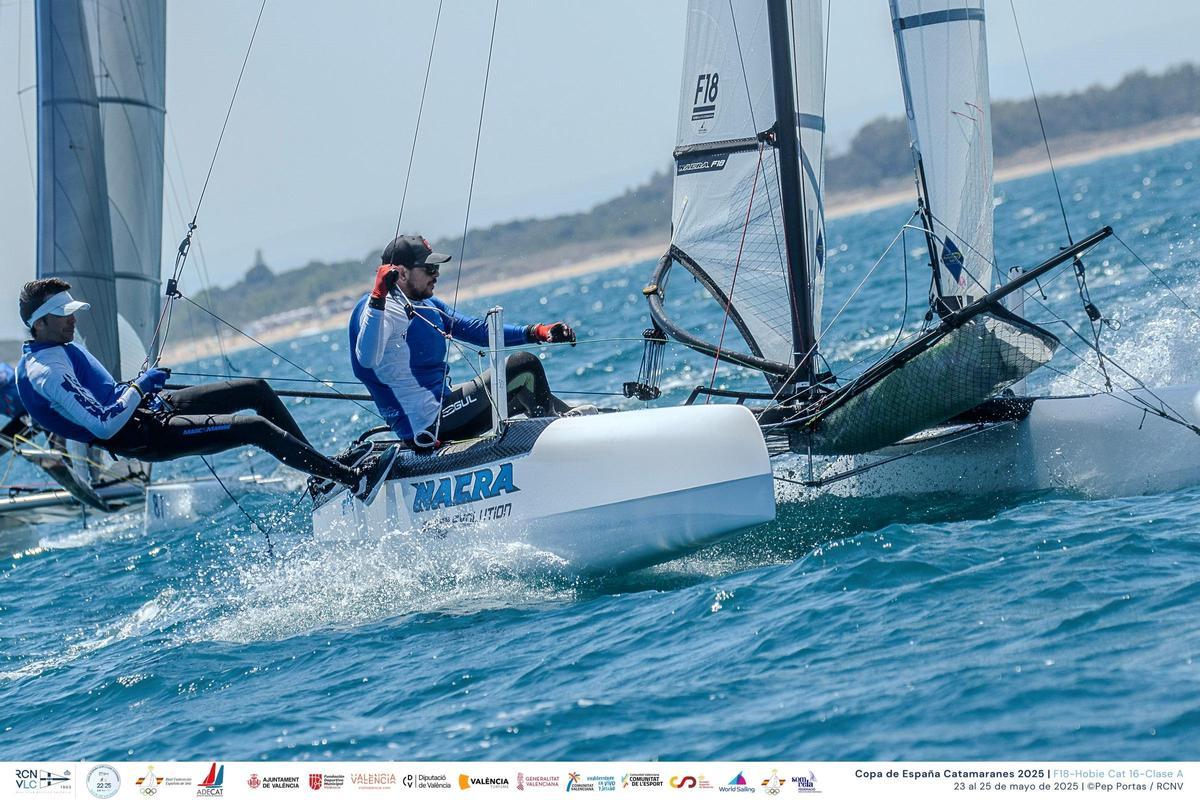 El Real Club Náutico de Valencia coronó, en la tercera y última jornada de regata, a los nuevos campeones de la Copa de España Catamaranes 2025.