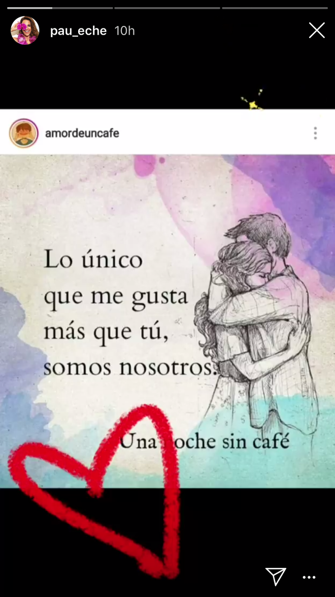 Stories de Paula Echevarría en su Instagram. ¡Está enamorada!