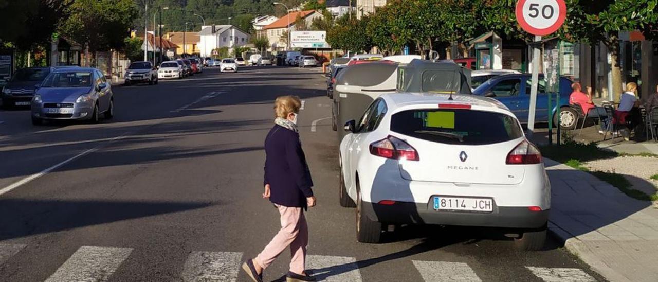 La Avenida de Redondela, en Chapela, que será reformada. |   // A.P.